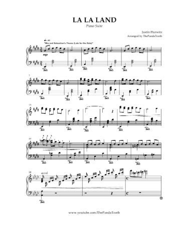 la la land piano|partition la la land gratuite.